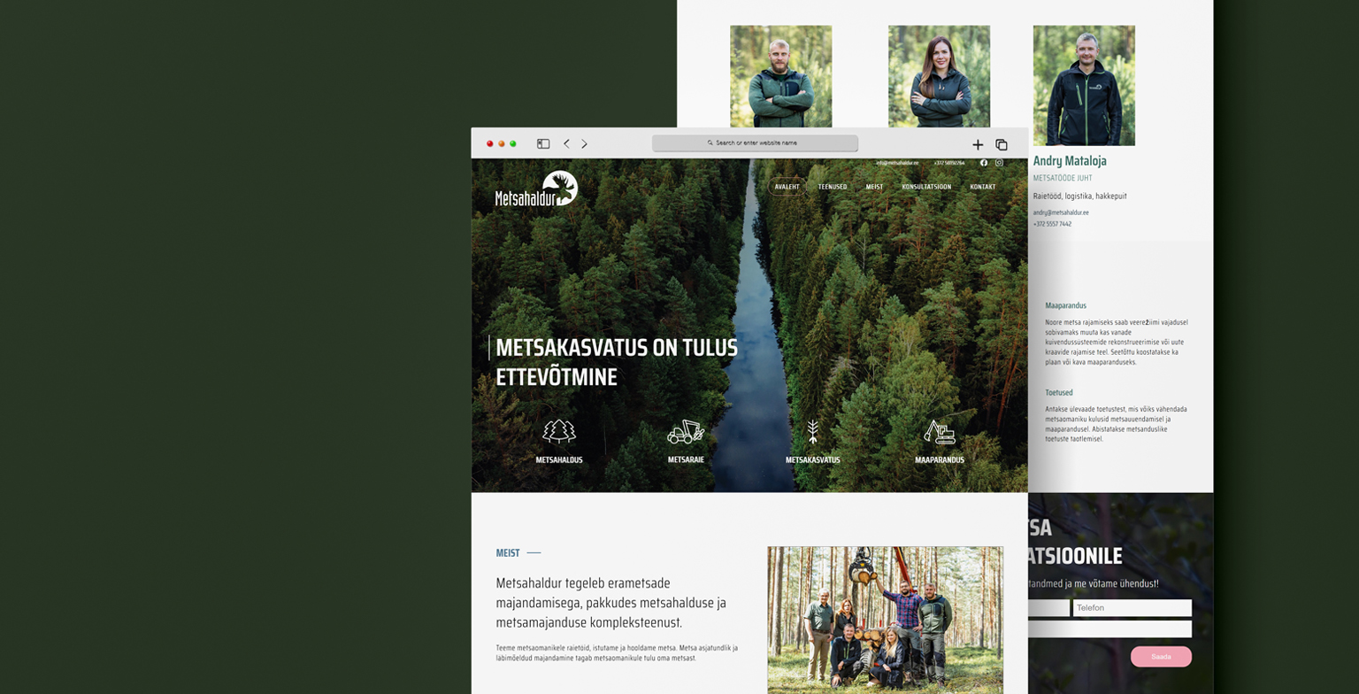 Metsandusettevõttele Ventara meetodi loojate poolt tehtud e-poe uuendus