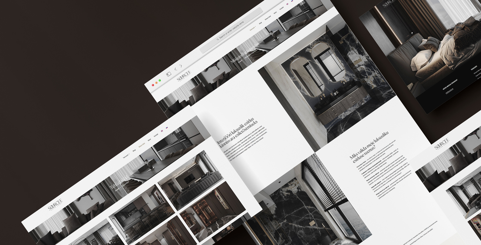 Sisekujundus ettevõtteöe Ventara meetodi loojate poolt tehtud koduleht